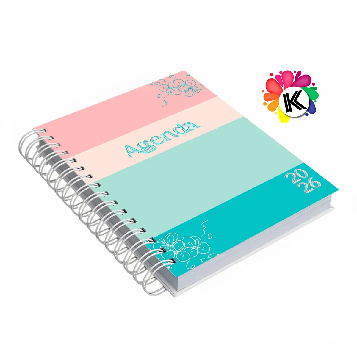 Agenda 2026 Dos días por página - horizontal | Tapa Dura