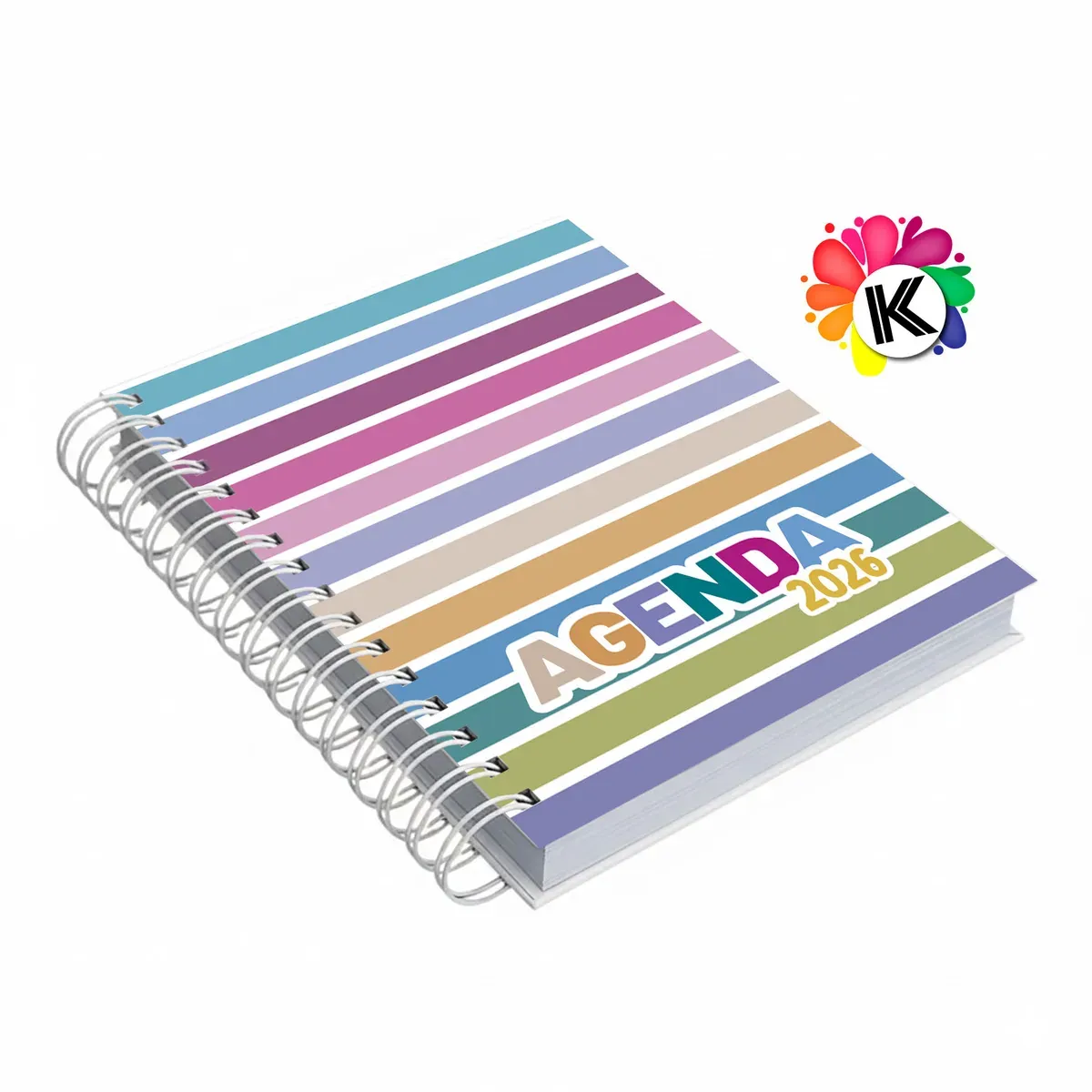 Agenda tapa dura laminada azul